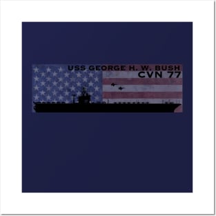 CVN 77 Posters and Art